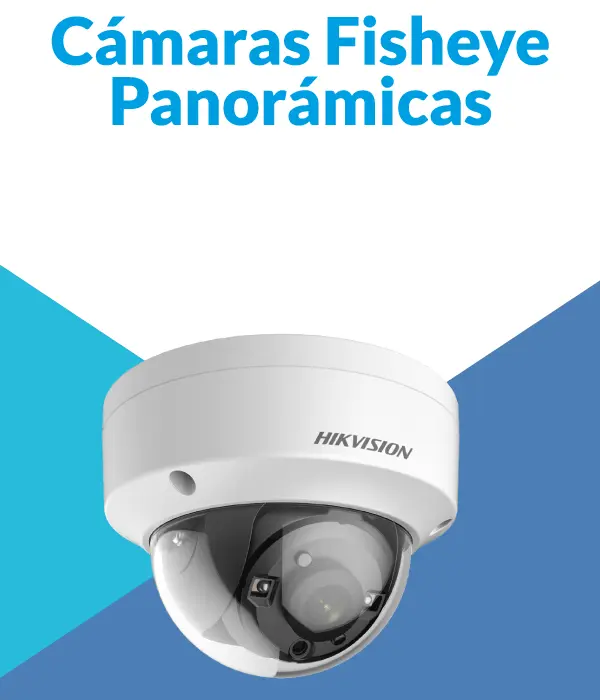 cámaras panorámicas fisheye con visión de 180 grados y 360 grados. para interiores.