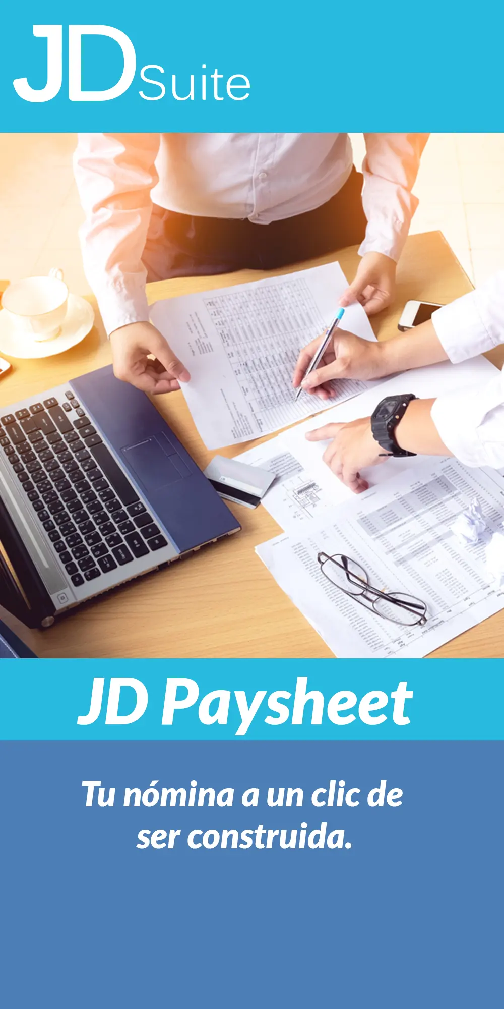 jd paysheet para construir tu nóminca con un solo clic.