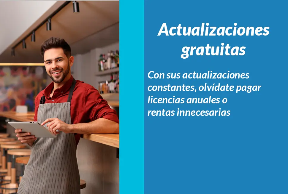 actualizaciones gratis y constantes. olvídate de pagar licencias anuales o rentas.